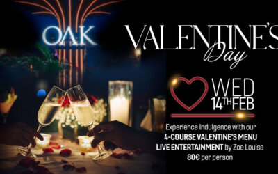 Celebrate Love in Style at OAK Firehouse & Cocktail with a Romantic Valentine’s Day Experience